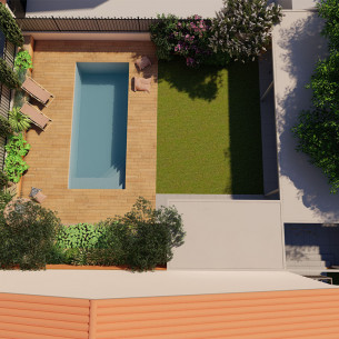 Piscine rectangulaire design