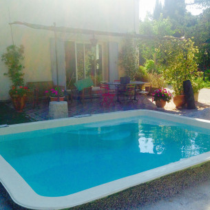 Coque piscine neda vue de nuit