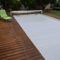 Volet Piscine Lames PVC Gris