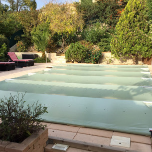 Bâche sécurité piscine ECO gris