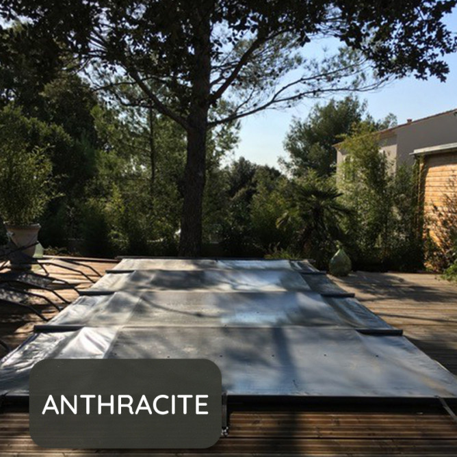 Bâche à barre ECO ANTHRACITE - Fabrication française et conforme aux normes de sécurité
