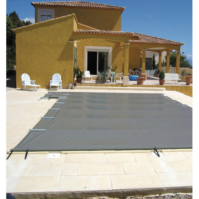 Bâche à barre ECO ANTHRACITE - Fabrication française et conforme aux normes de sécurité