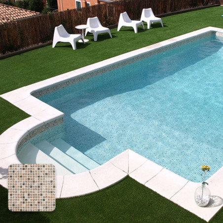 Liner piscine 75/100 Persia vieux rose