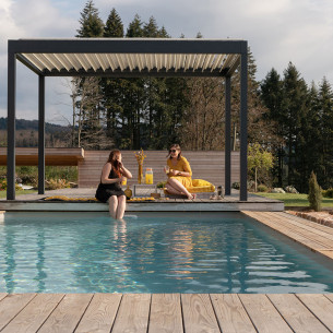 Pergola en kit autoportée : créez votre espace extérieur design | Shelltom