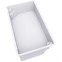 Coque piscine polyester Cobalt à fond plat de 5.70 x 2.70m