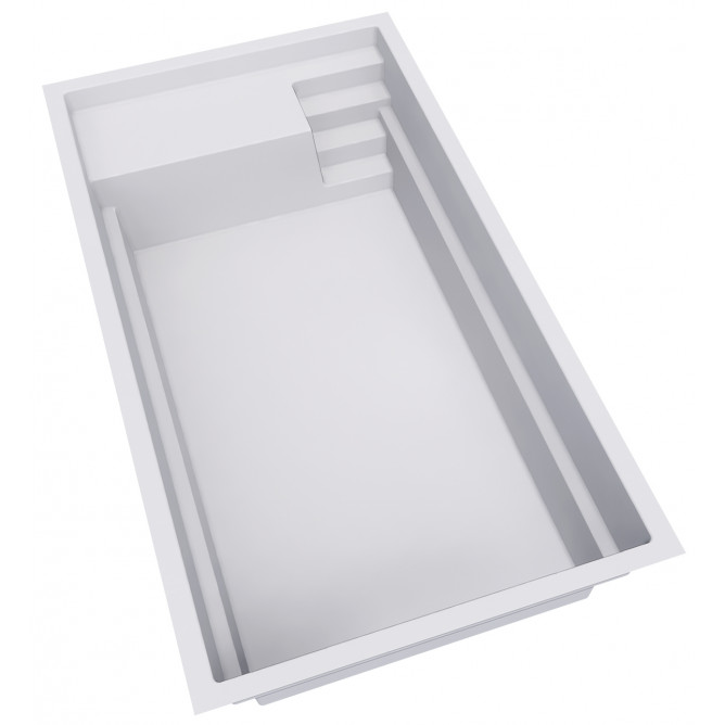 Coque piscine polyester Lazuli de 7.50 x 3.80 m