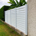 Clôture PVC Barcelone - brise vue / persienne - Fabrication française