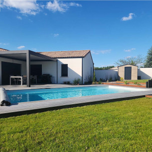 Coque piscine polyester Topaze - 8.00 x 4.00 m