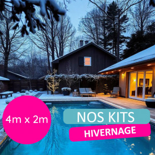 Kit hivernage piscine 4x2 m - Protection complète pour l’hiver