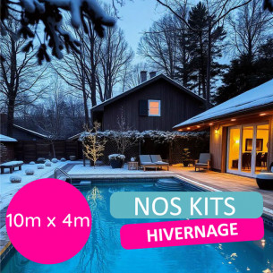 Kit hivernage piscine 10x5 m - Protection contre le gel et les impuretés