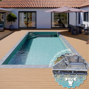 Piscine aluminium quickly - Fabrication française