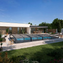 Abri piscine télescopique Bas - Fabriqué en France | Sheltom