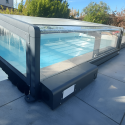 Motorisation abri piscine solaire | Kit autonome pour abri télescopique