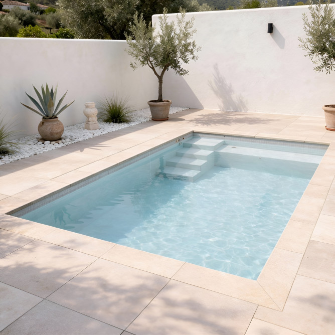 Piscine coque 4x2 Citadine | Mini piscine moins de 10 m²