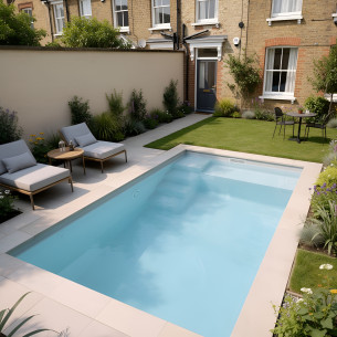 Piscine coque 4x2 Citadine | Mini piscine moins de 10 m²