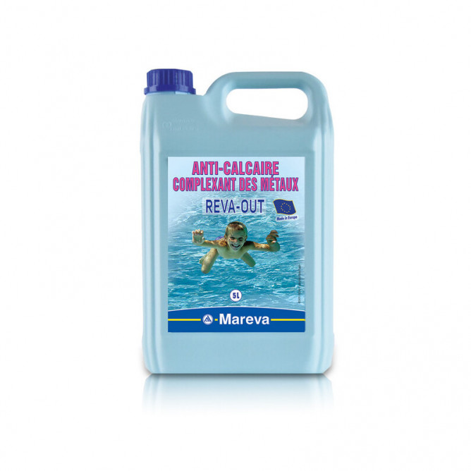 ANTI-CALCAIRE REVA-OUT 5L MAREVA – Traitement Préventif & Curatif Piscine