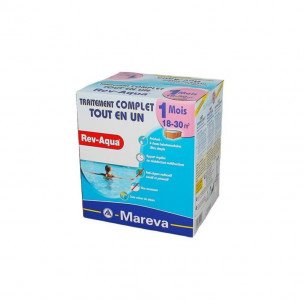 KIT DE TRAITEMENT 1 MOIS REV-AQUA – Piscines de 18 à 60 m³