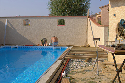 piscine en rénovation