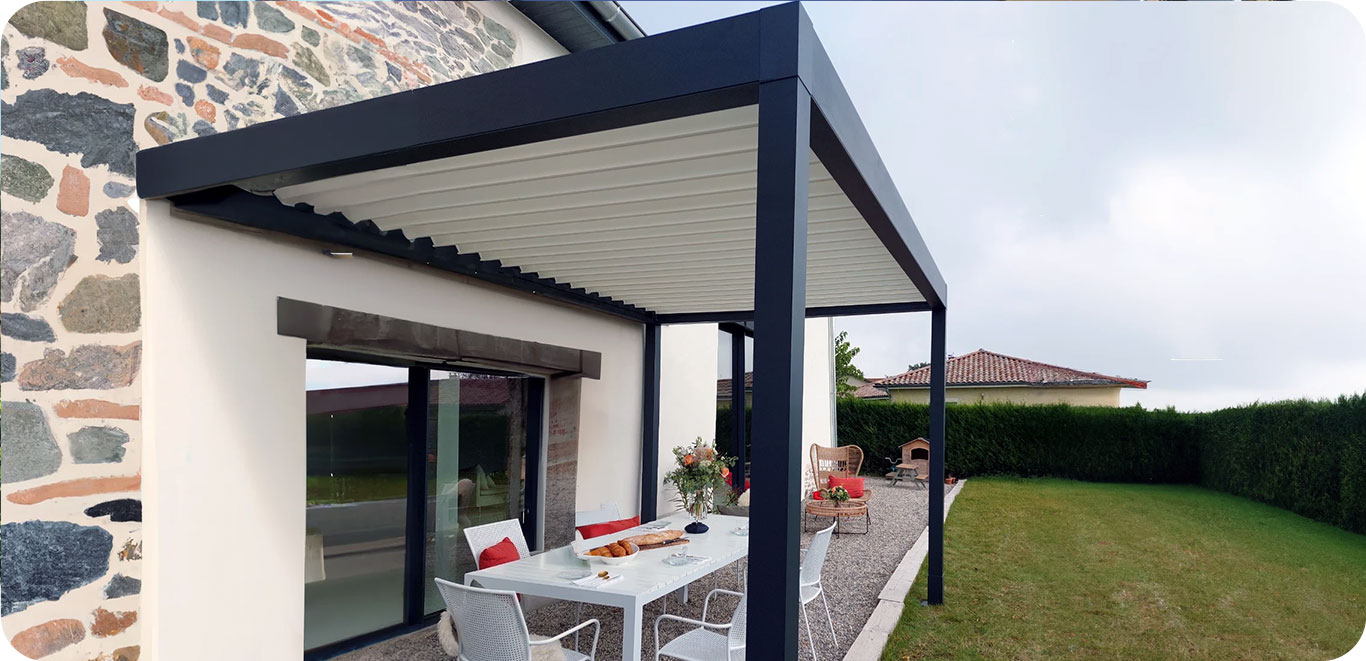 Pergola bioclimatique aluminium en kit