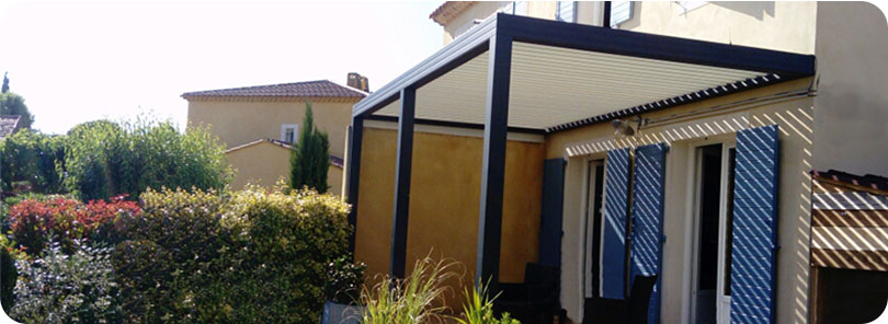 Pergola aluminium adossée 