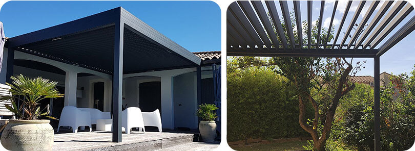 Pergola ilot en aluminium