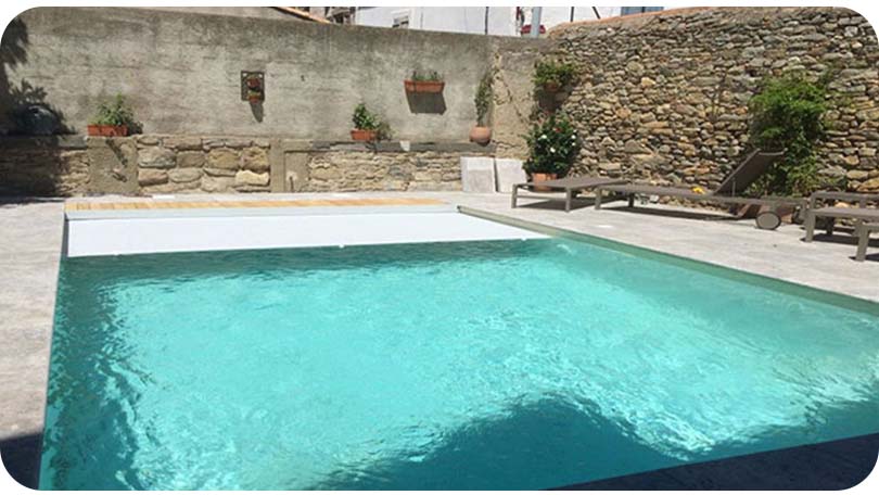 Volet piscine immergé
